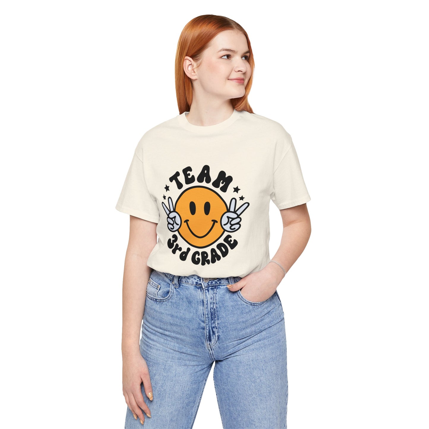 Third Grade Team Smiley Short Sleeve Tee