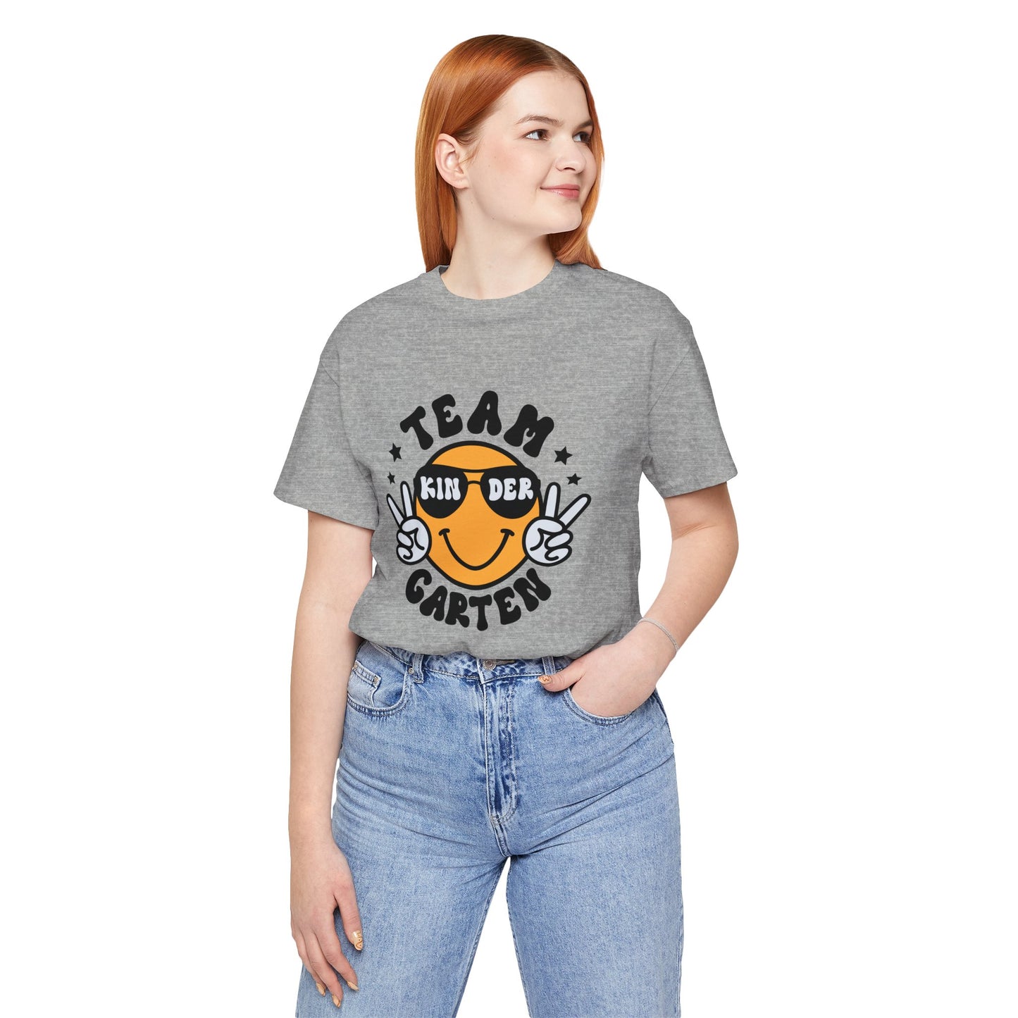 Kindergarten Team Smiley Short Sleeve Tee