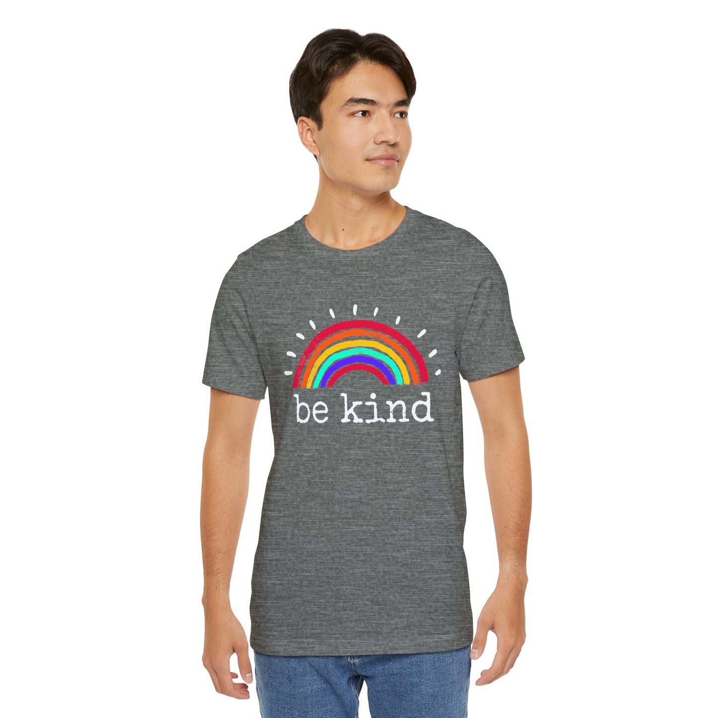 Be Kind (Bright) Rainbow Short Sleeve Tee