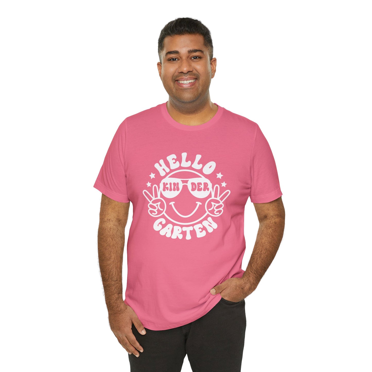 Kindergarten Hello Smiley Short Sleeve Tee