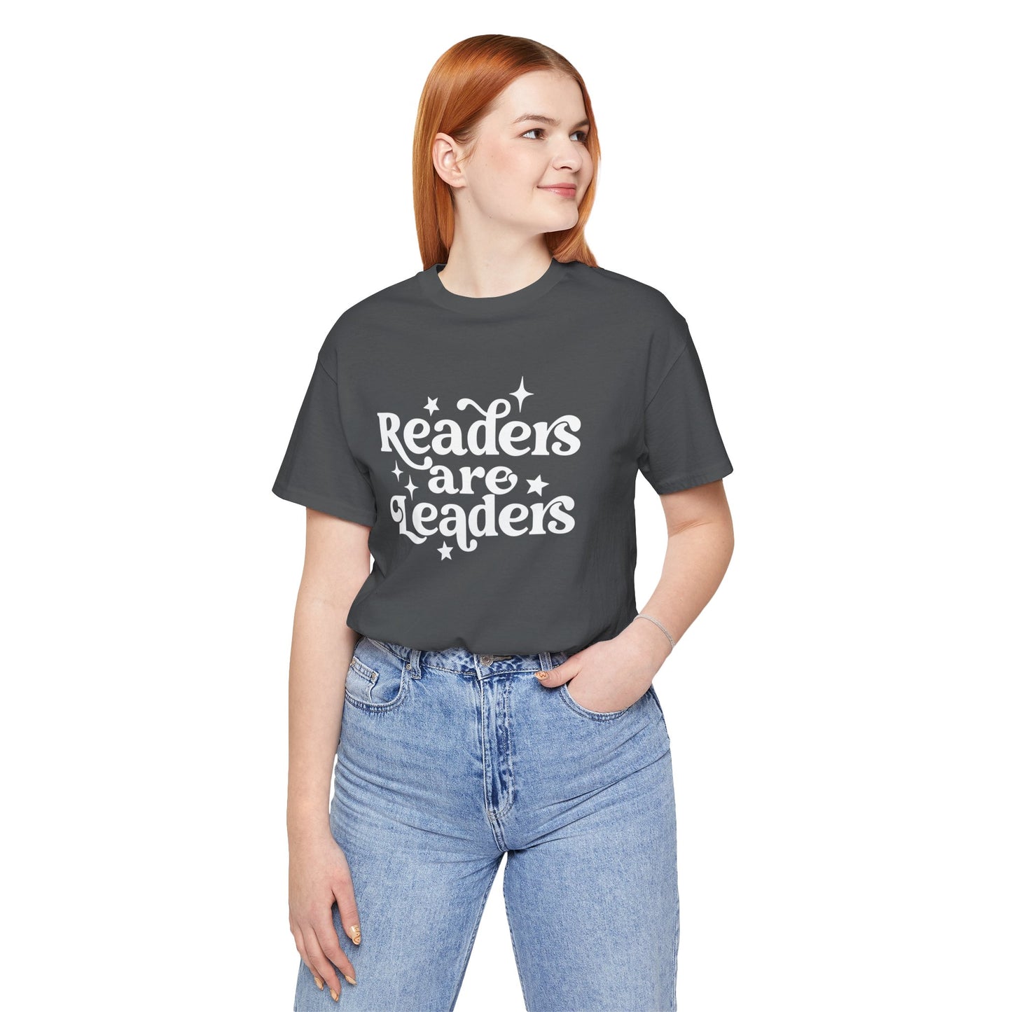 Library Teacher - Readers Are Leaders Short Sleeve Tee