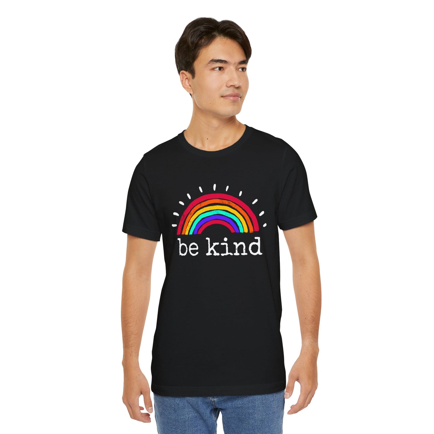 Be Kind (Bright) Rainbow Short Sleeve Tee