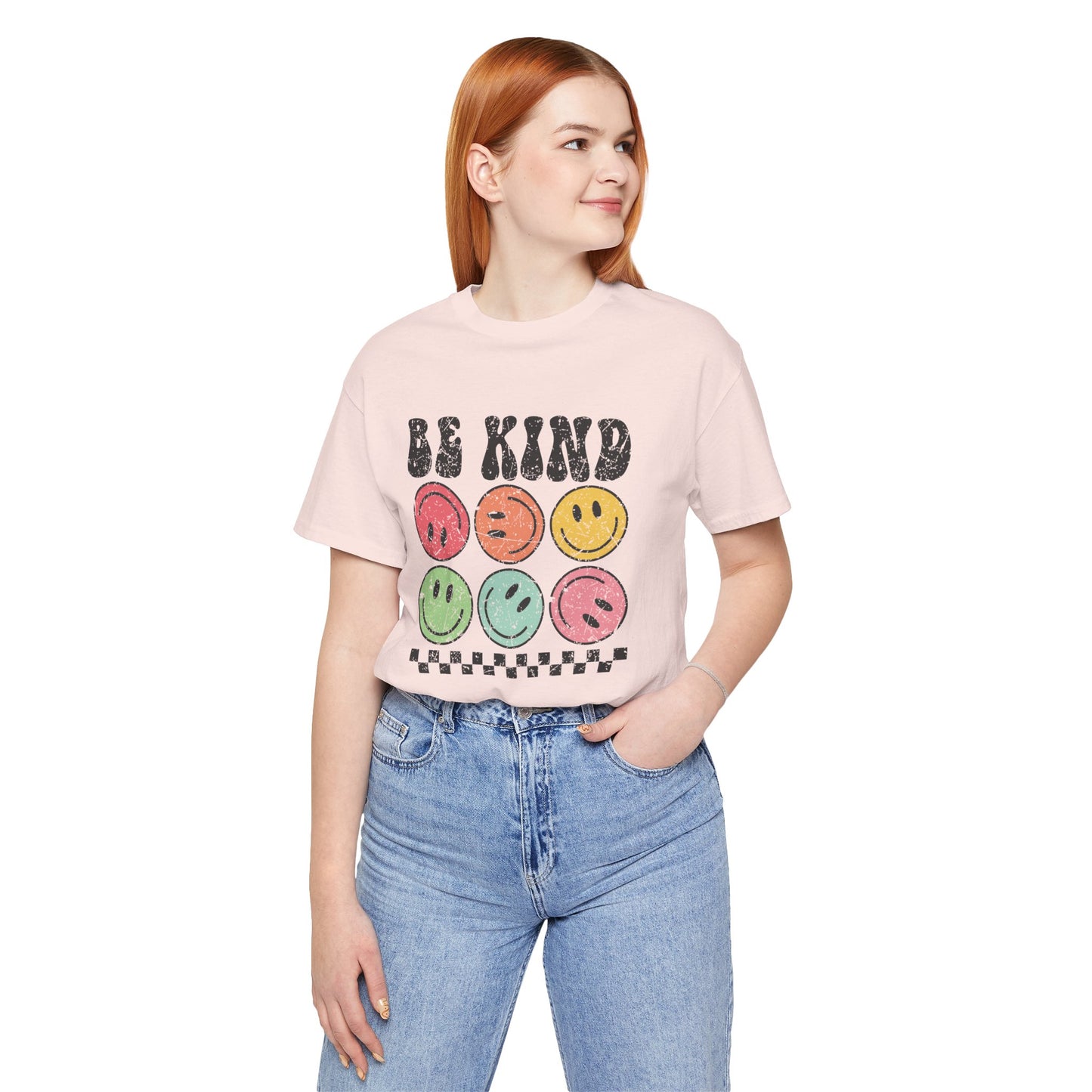 Be Kind Smiley Faces Short Sleeve Tee