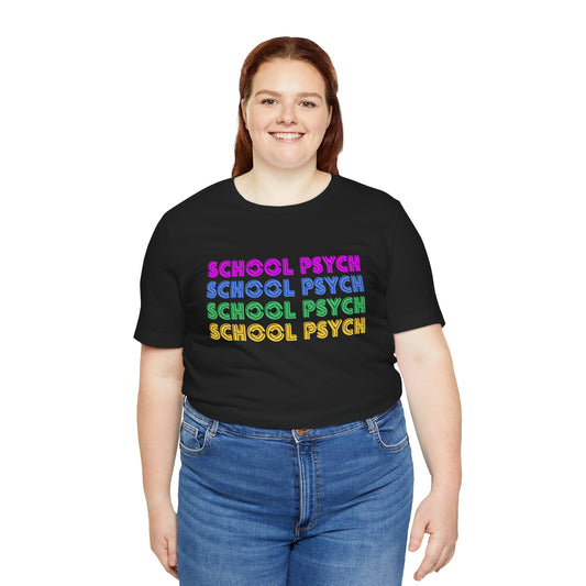 School Psych Stacked Short Sleeve Tee