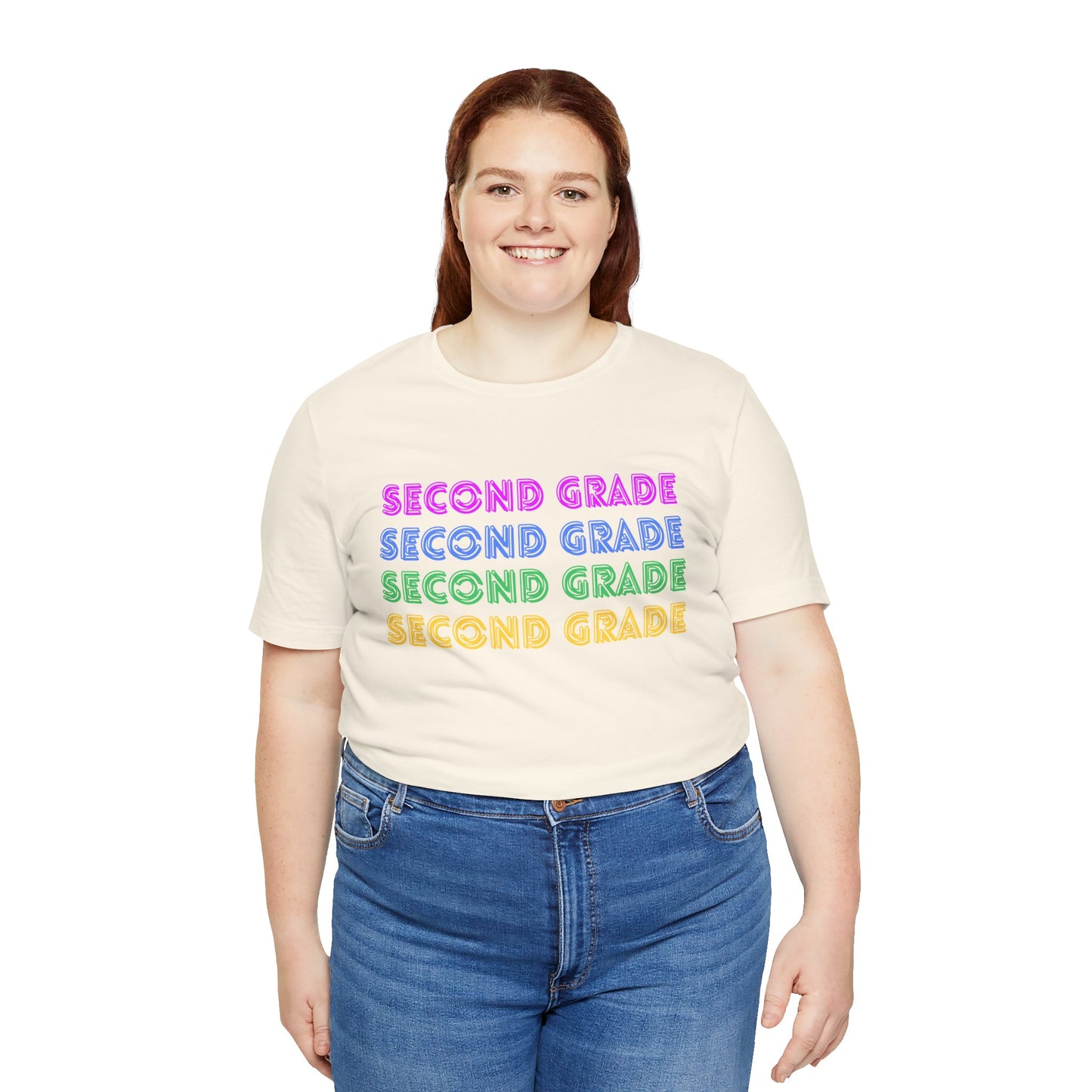 Second Grade Stacked Short Sleeve Tee