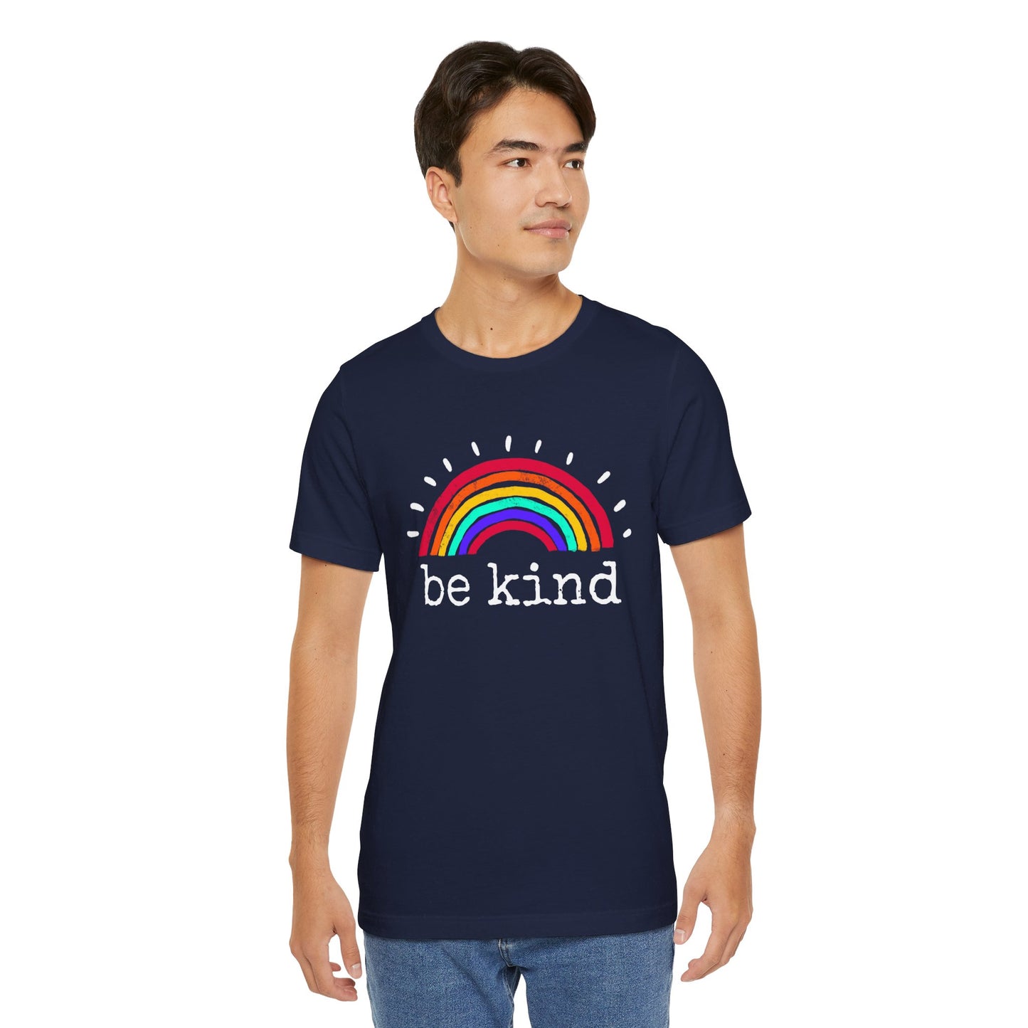 Be Kind (Bright) Rainbow Short Sleeve Tee