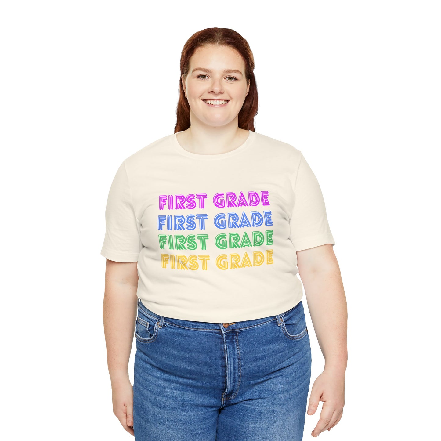 First Grade Stacked Short Sleeve Tee