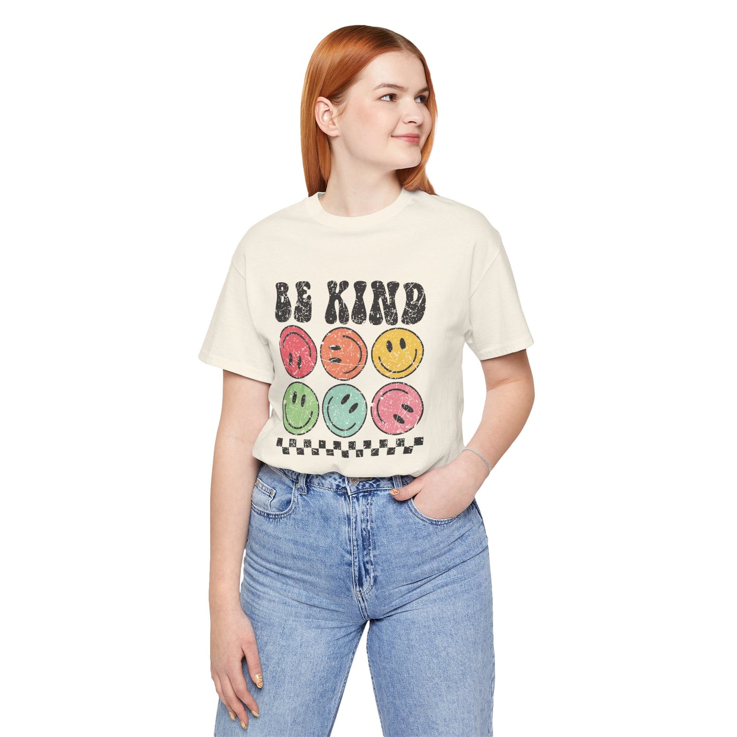 Be Kind Smiley Faces Short Sleeve Tee