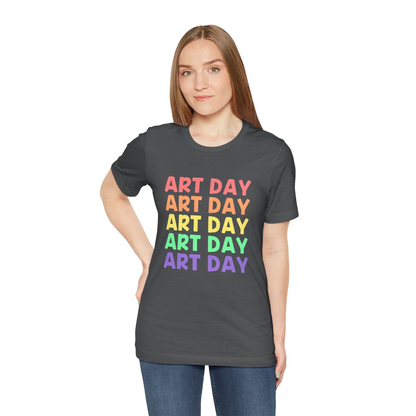 Art Day Stacked Short Sleeve Tee