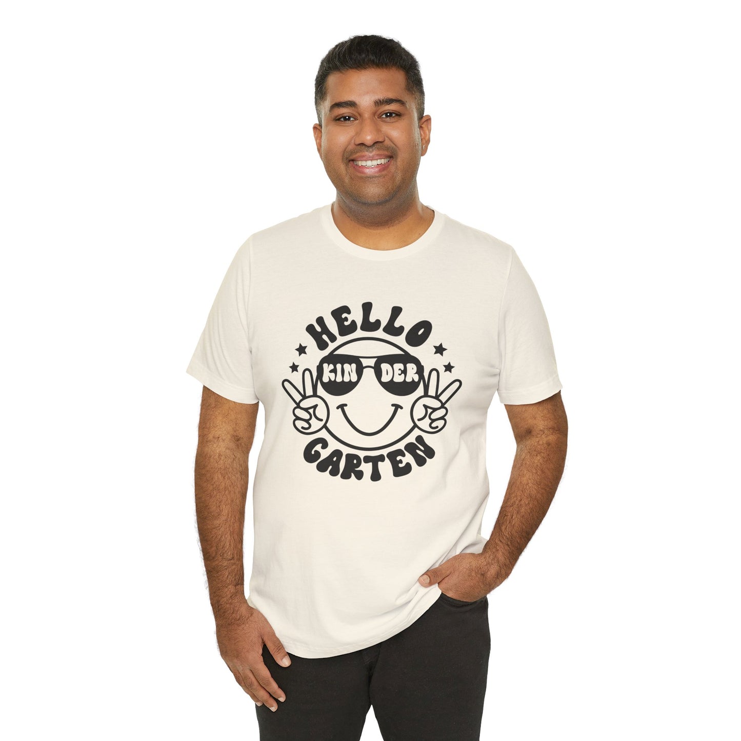 Kindergarten Hello Smiley Short Sleeve Tee