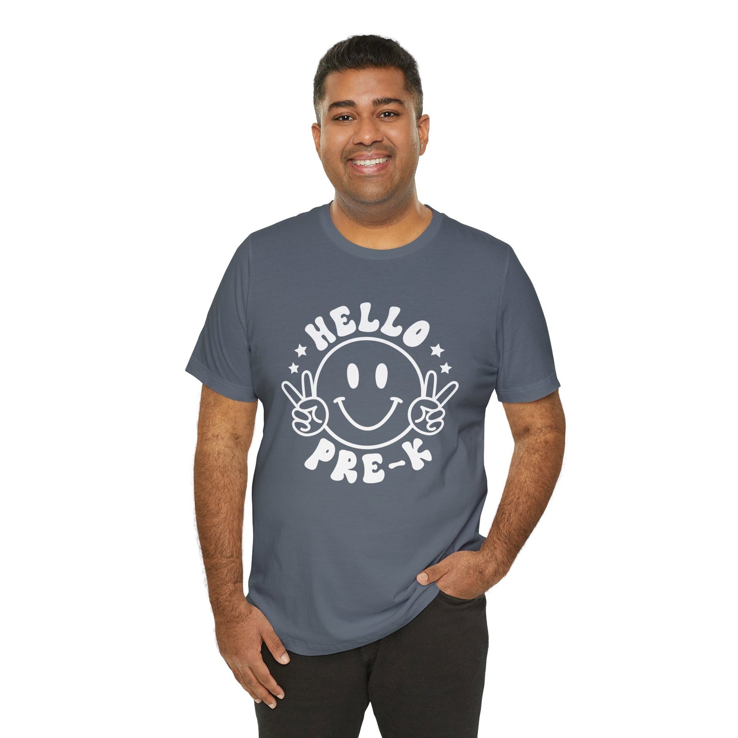 Pre-K Hello Smiley Short Sleeve Tee