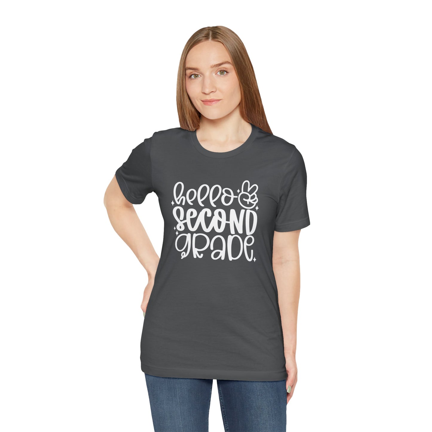 Second Grade Hello Peace Short Sleeve Tee