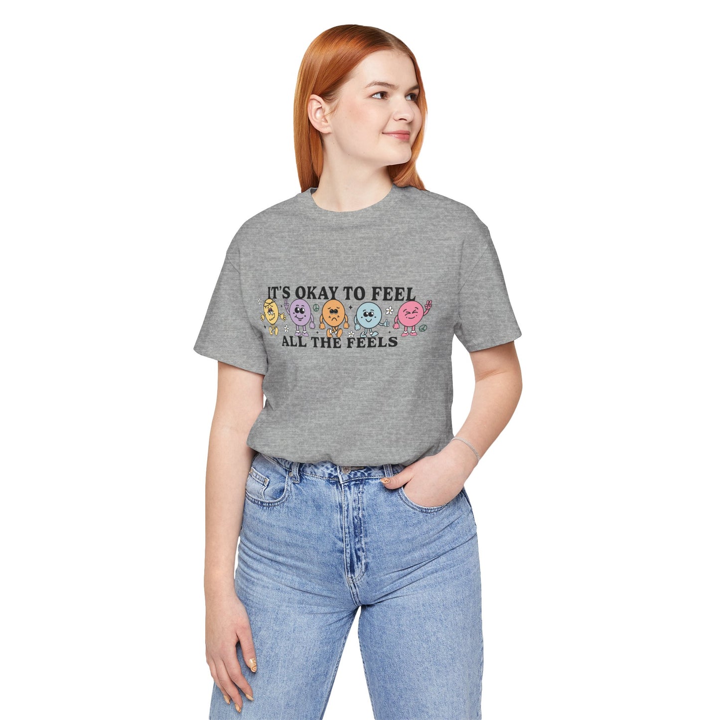 Social Worker - It's OK To Feel All The Feels Short Sleeve Tee