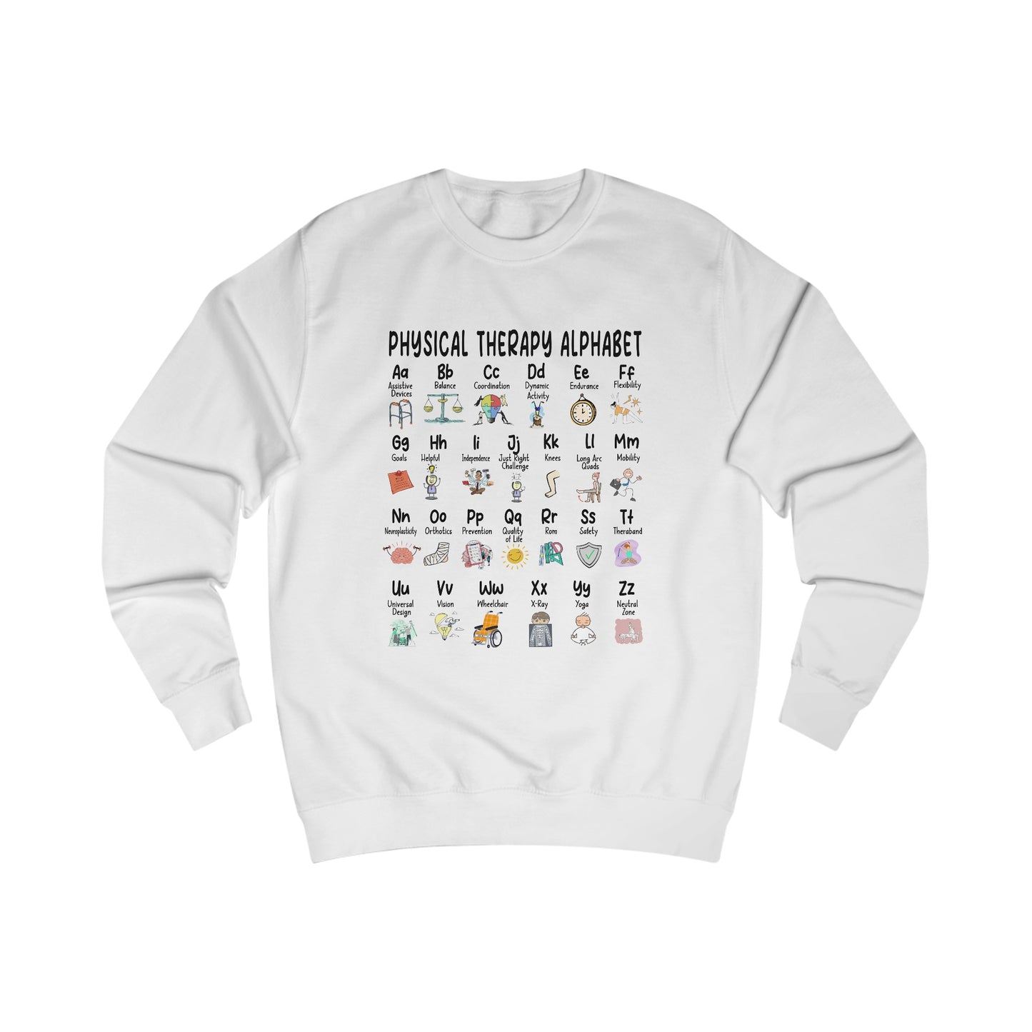 Physical Therapy Alphabet Sweatshirt