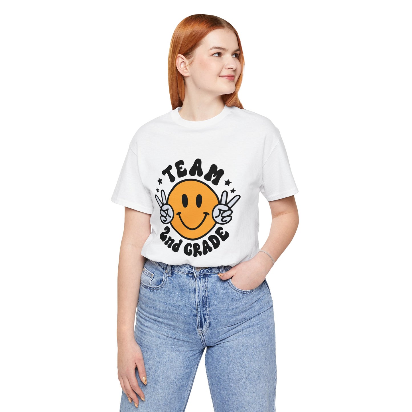 Second Grade Team Smiley Short Sleeve Tee