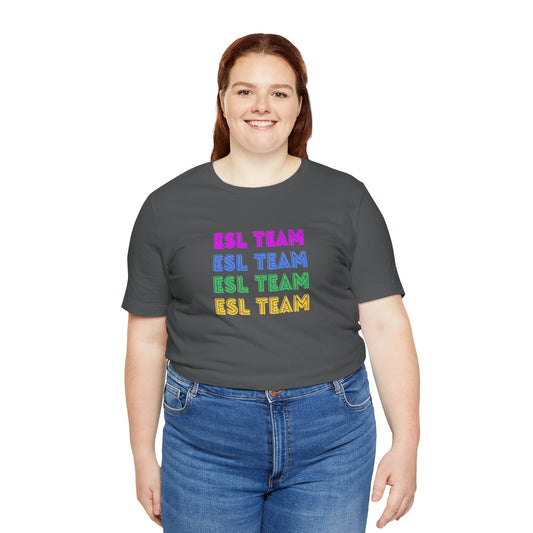 ESL Team Stacked Short Sleeve Tee