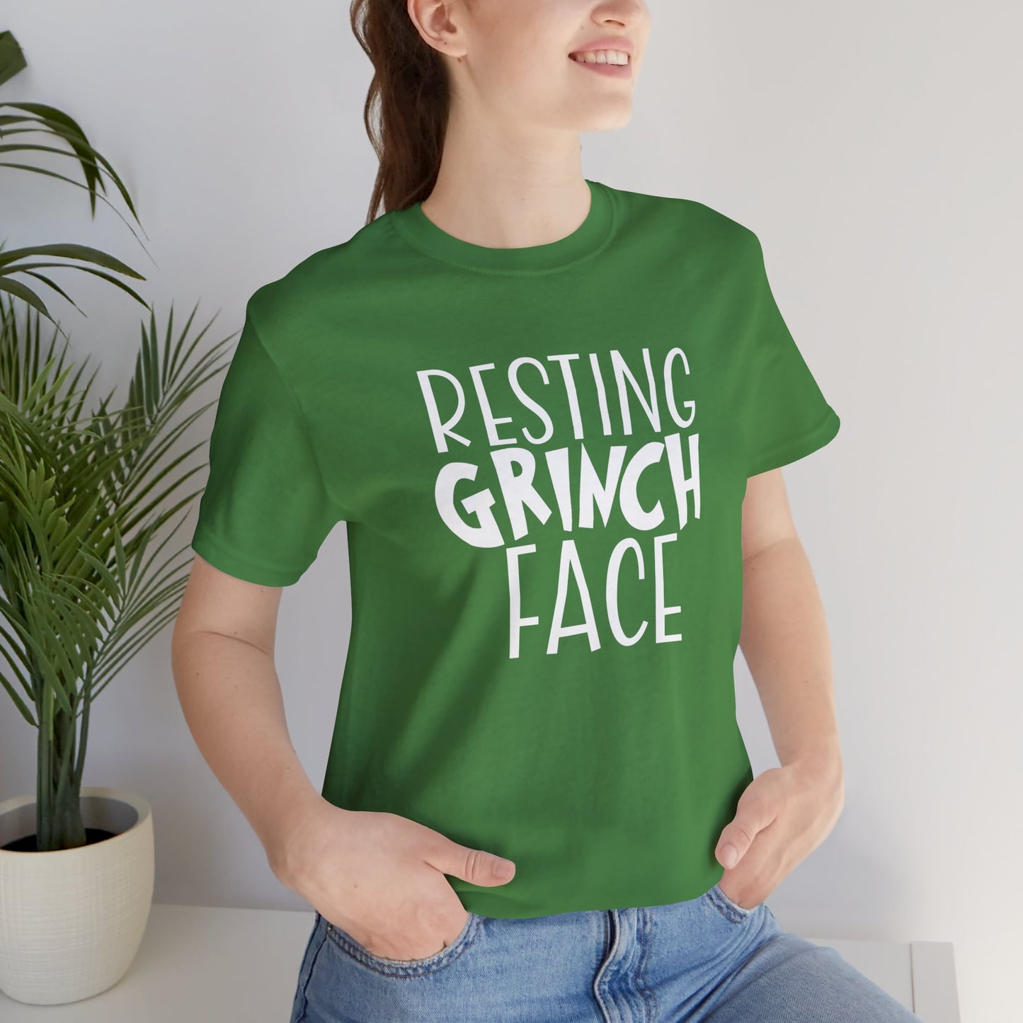 Resting Grinch Face Short Sleeve Tee