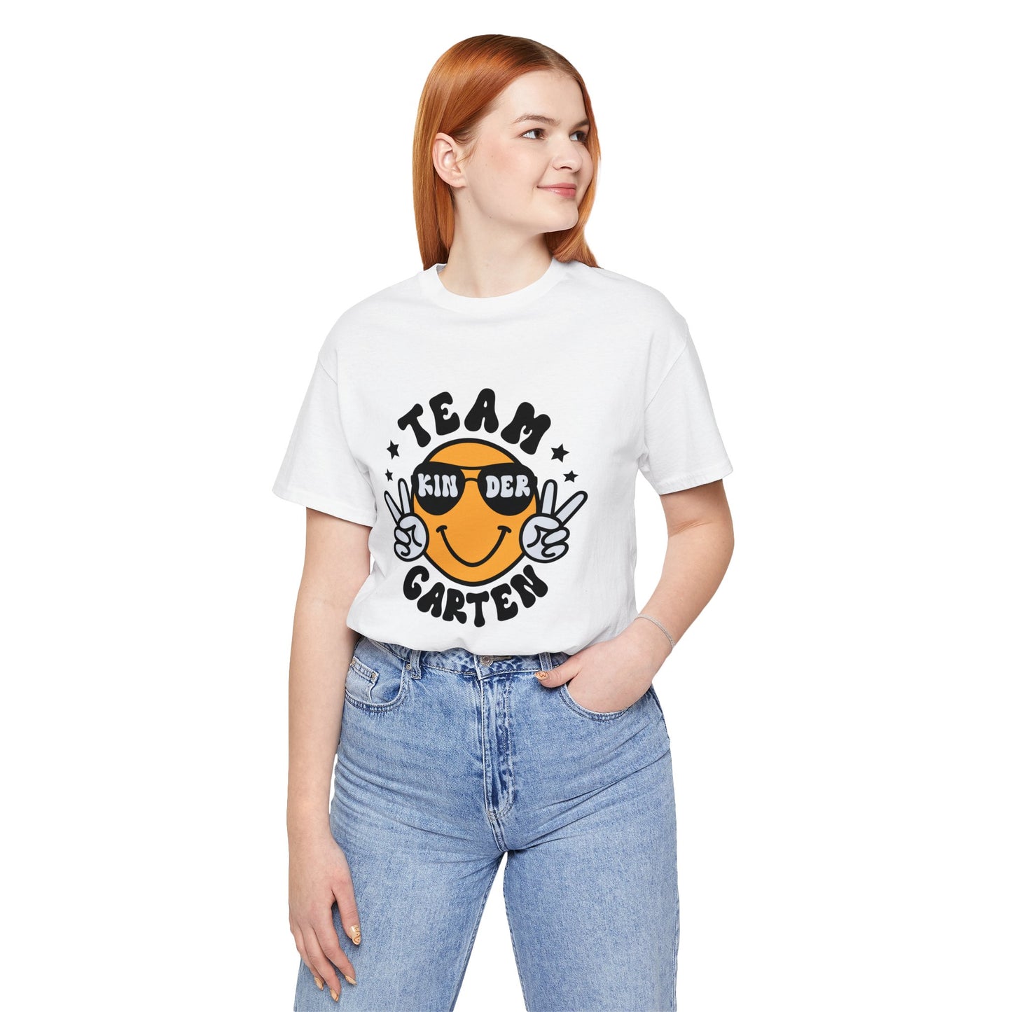 Kindergarten Team Smiley Short Sleeve Tee