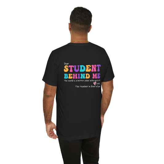 I Love My Students Front/Back Short Sleeve Tee