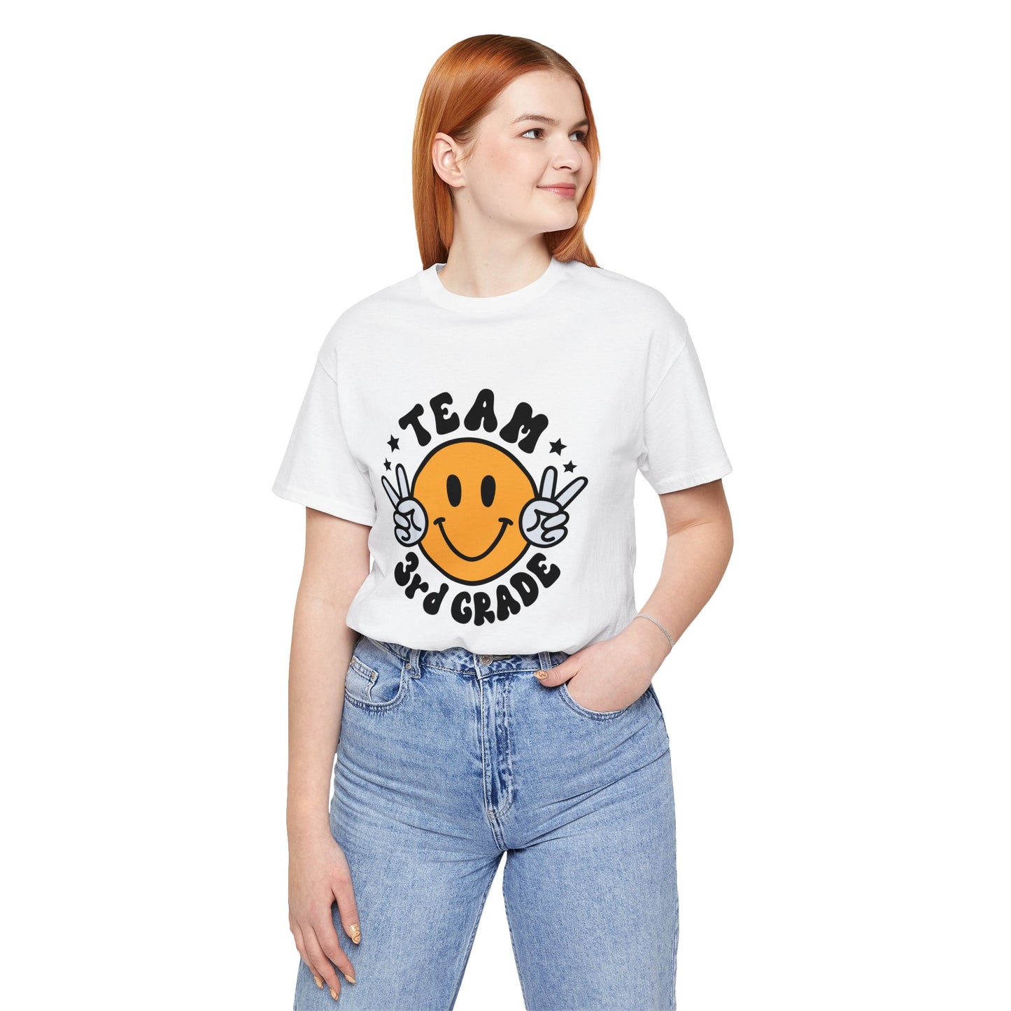 Third Grade Team Smiley Short Sleeve Tee