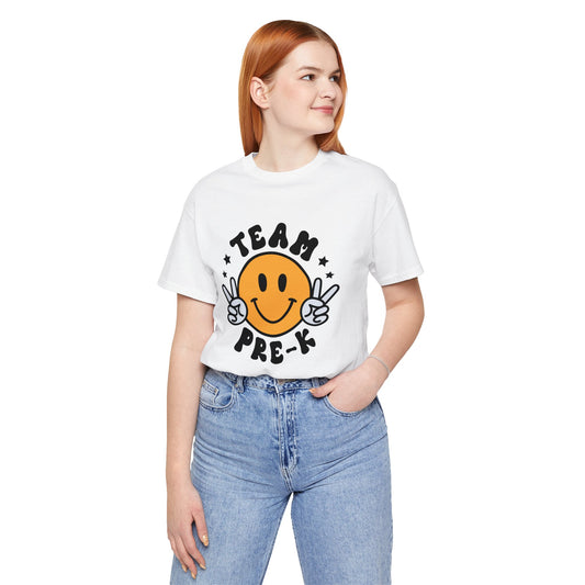 Pre-K Team Smiley Short Sleeve Tee