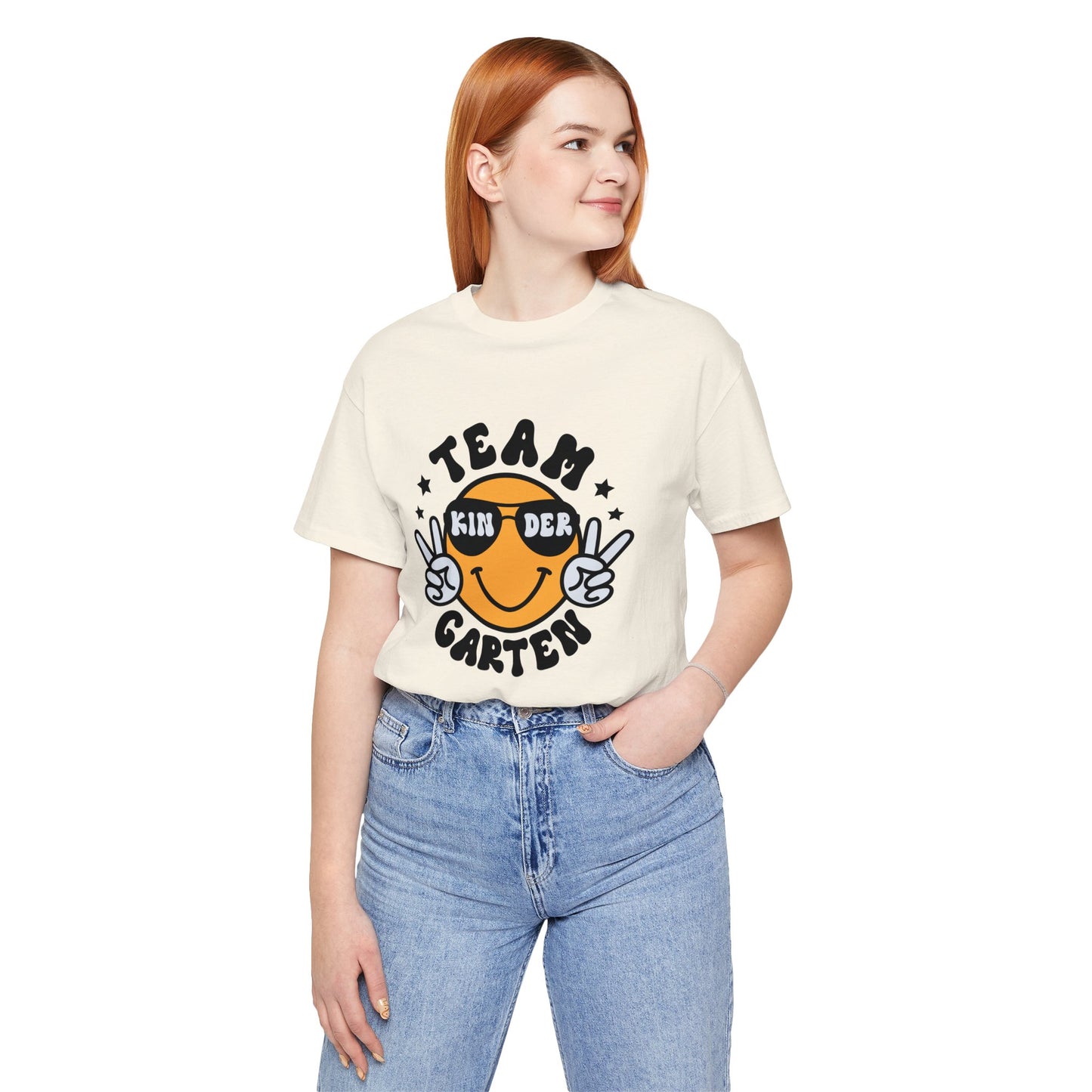 Kindergarten Team Smiley Short Sleeve Tee