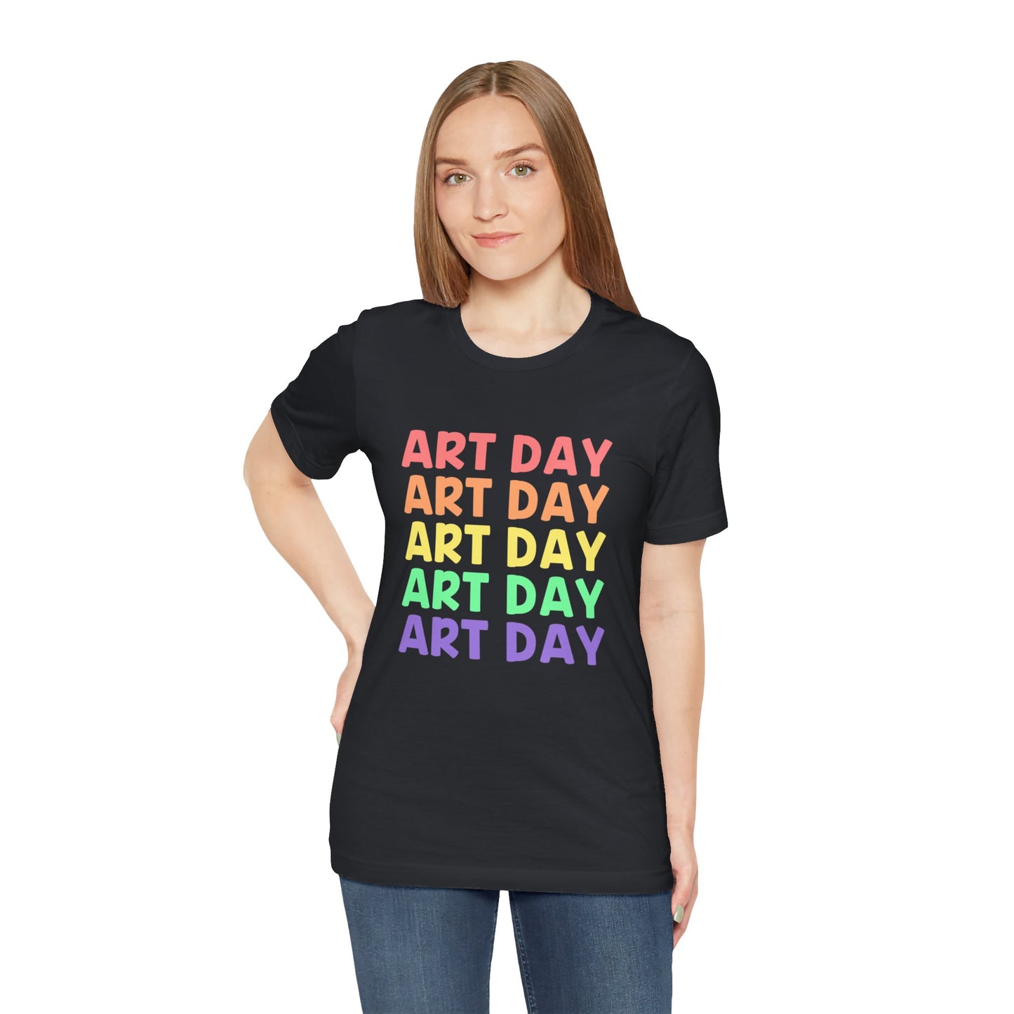 Art Day Stacked Short Sleeve Tee