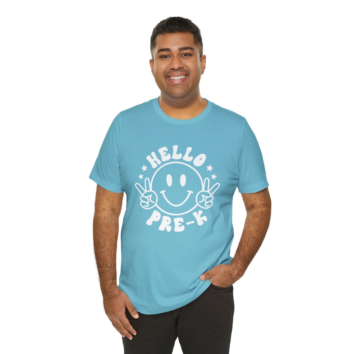 Pre-K Hello Smiley Short Sleeve Tee