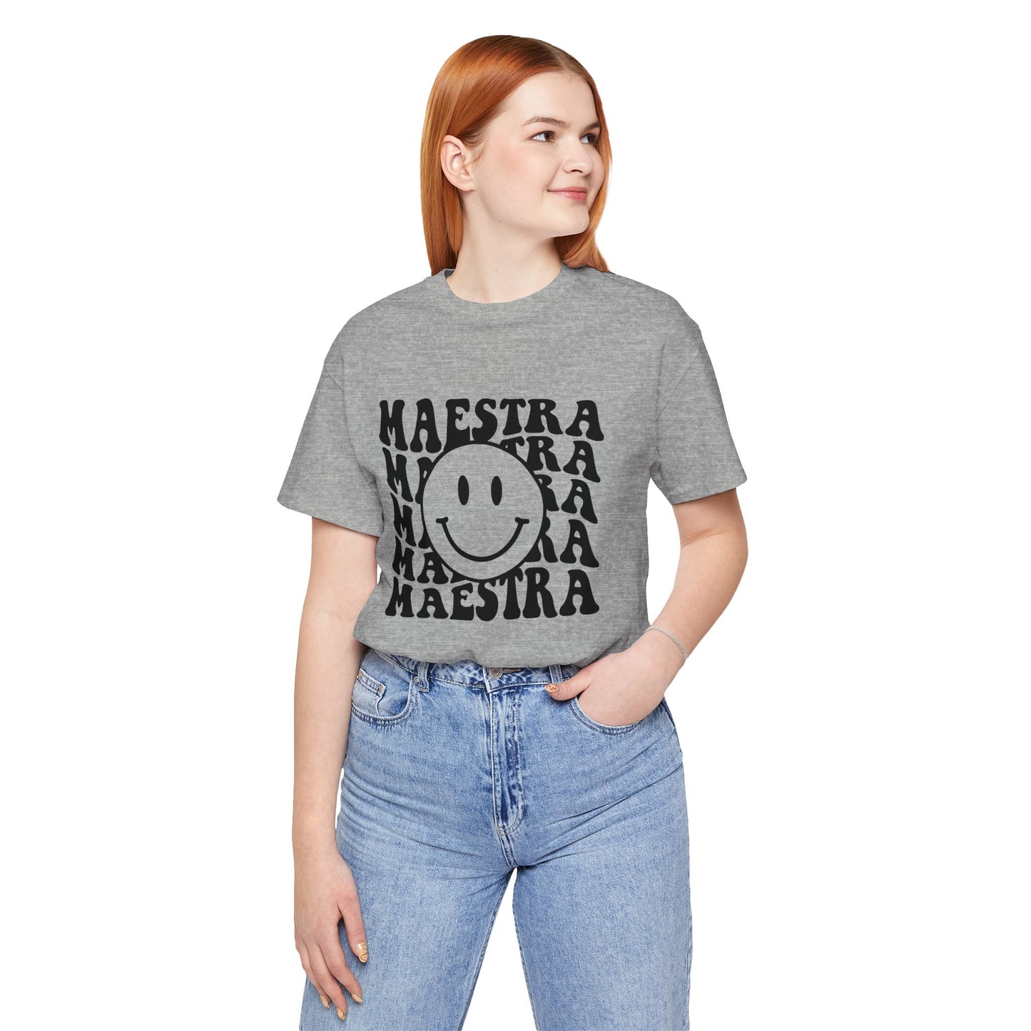 Spanish Teacher - Maestra Smiley Short Sleeve Tee