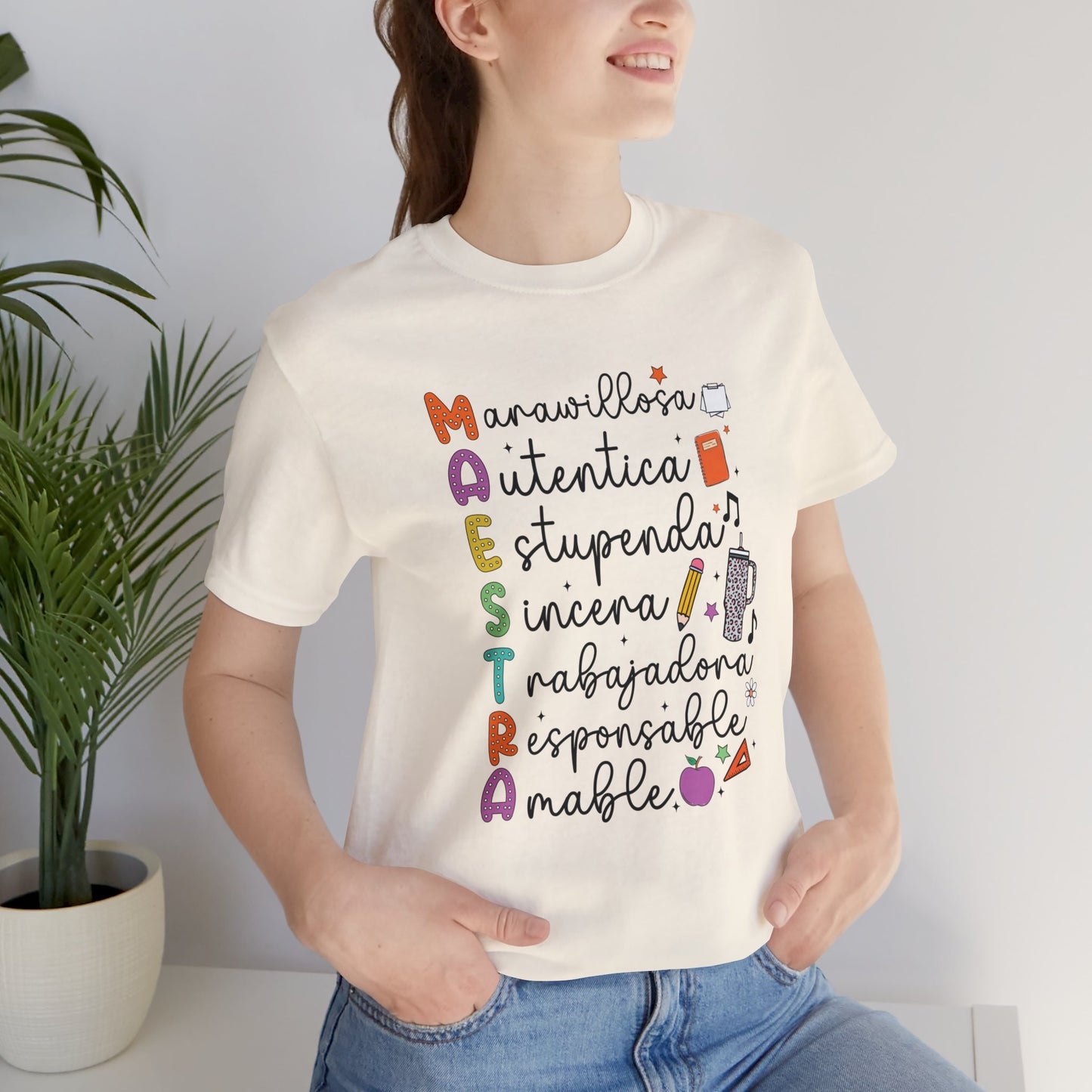 Spanish Teacher - Maestra Short Sleeve Tee