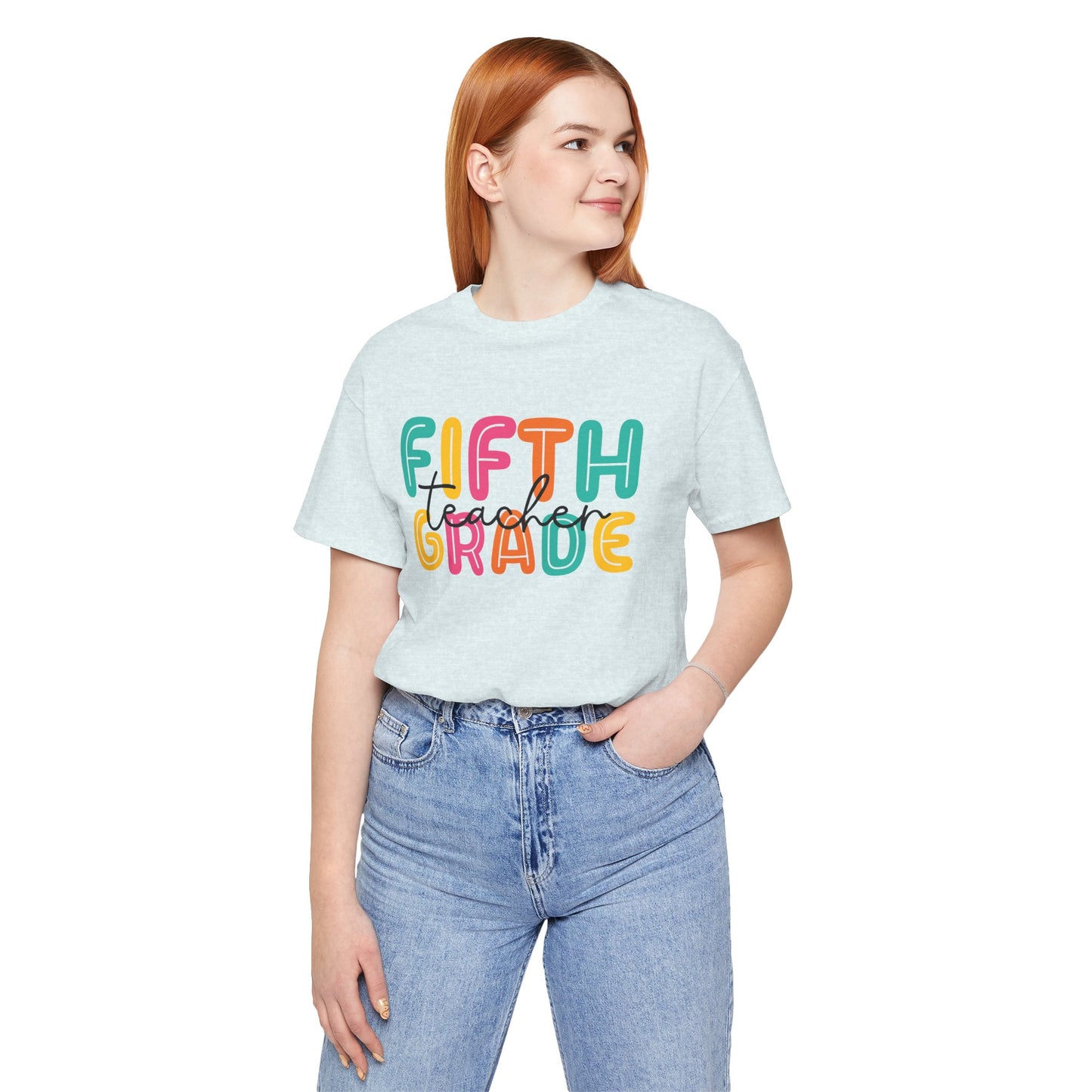 Fifth Grade Teacher Bubble Short Sleeve Tee