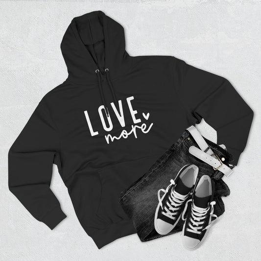 Love More (Black/White) Hoodie