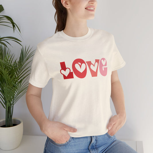 Love Hearts Short Sleeve Tee